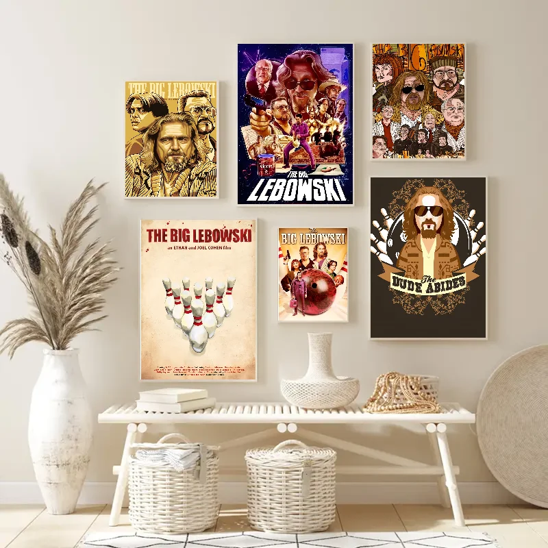 The Big Lebowski The Dude Comedy Movie Poster Poster Paper Print Home Living Room Bedroom Entrance Bar Restaurant Cafe Art Paint