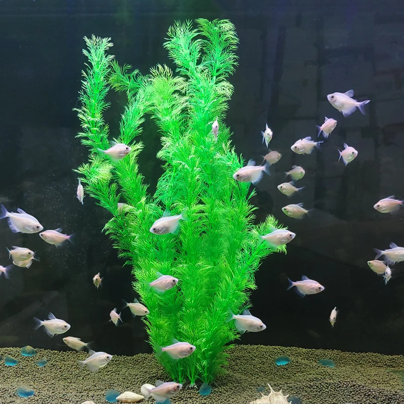 Aquarium simulation plant landscape decoration fish tank landscape simulation plants grass green velvet trees various small velv