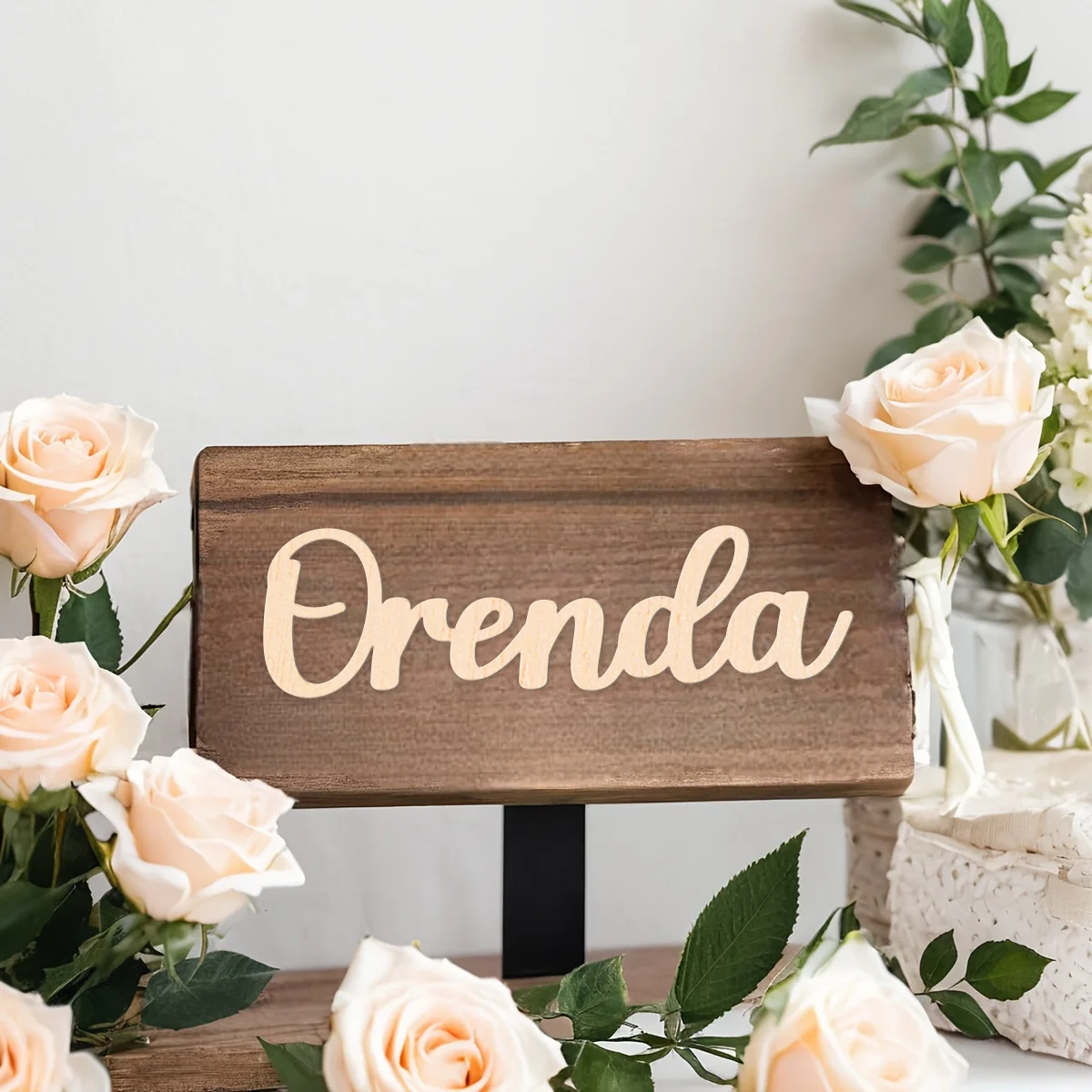 1 قطعة رسالة مخصصة جميلة نص مخصص لوحة خشبية علامة خشبية النمط التقليدي منضدية لوحة الزخرفية لغرفة النوم