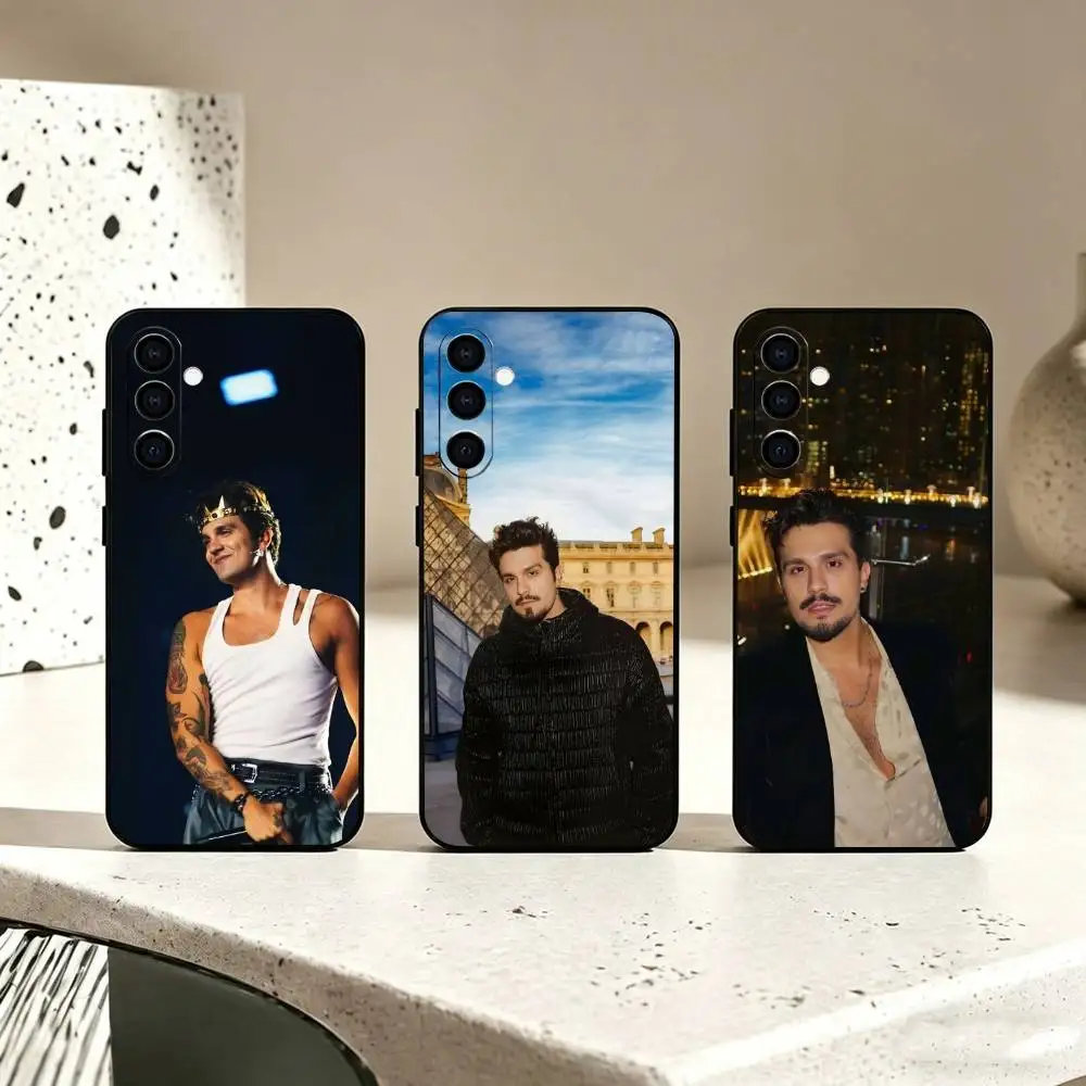 S-Singer Luan Santana gift Phone Case For Samsung Galaxy A73,A72,A71,A70,A53,A52,A51,Others Soft Black Cover