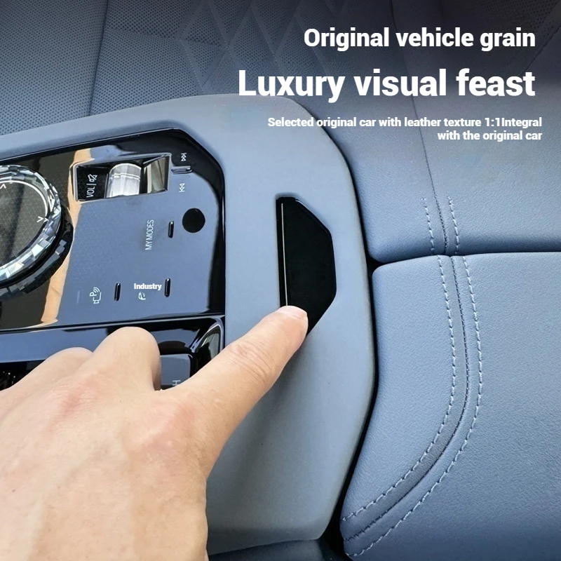 ل BMW 5 سلسلة i5 G60 2024-2025 LHD سيارة مركز والعتاد التحول غطاء لوحة الديكور الداخلي اكسسوارات مركز لوحة غطاء الكسوة