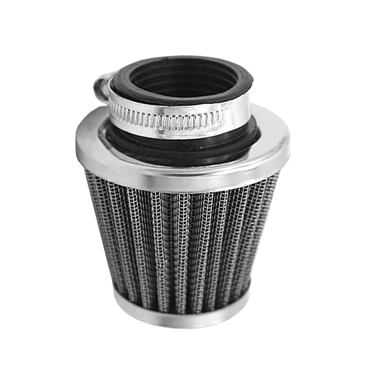 

Washable and Reusable Air Filter Metallic Clamp-on Refit Intake Funnel 28mm 35mm 39mm 42mm 48mm 50mm 52mm 60mm