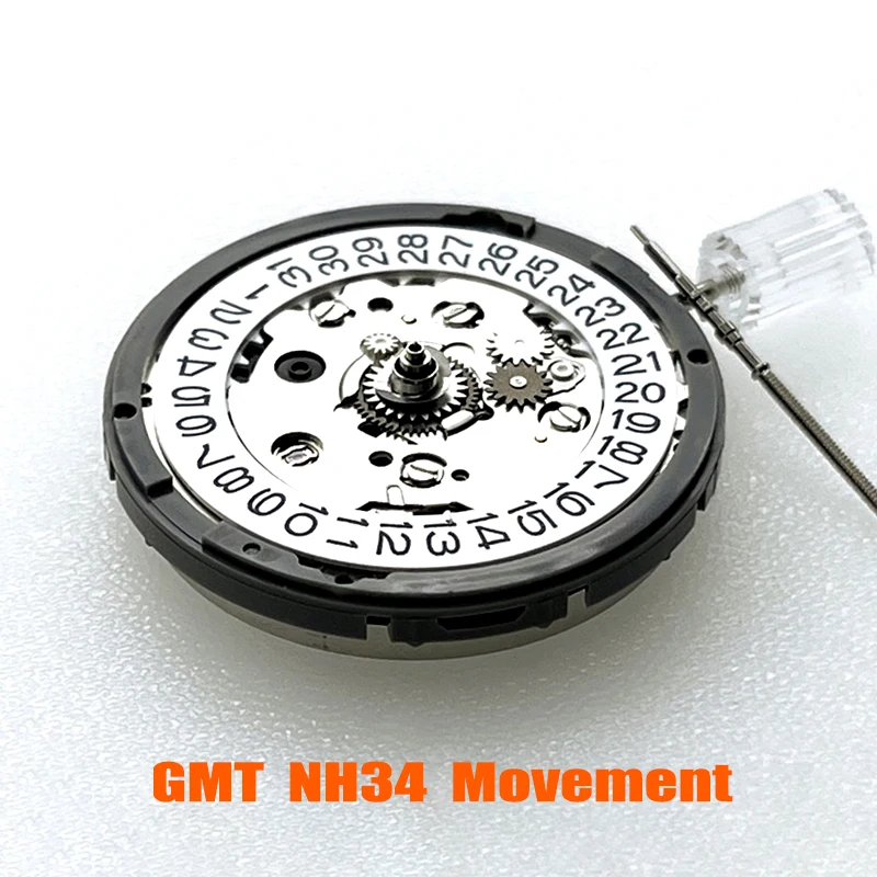 Imagem -02 - Seiko-gmt Relógio de Movimento Automático Movimento Mecânico Reparação Original Japão Crown 3.0 Nh34 Nh35 Nh36 Nh38 Nh39