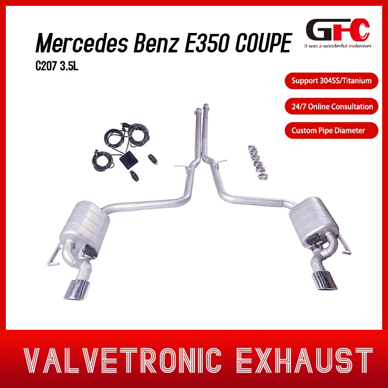 

GFC High Performance 304 Stainless Steel 2009 Mercedes-Benz E350 COUPE C207 3.5L Cat-Back Exhaust System