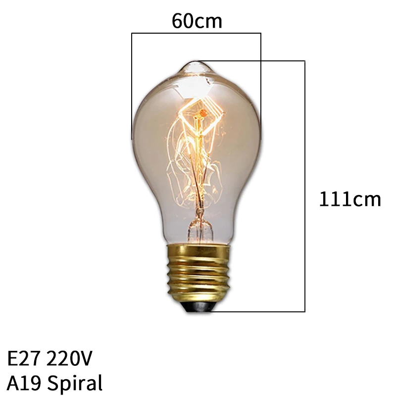 Dimbare Retro Edison Gloeilamp E27 40W 110V 220V Ampul Retro Lamp Gloeilamp Gloeidraad Vintage Decoratieve Licht lamp