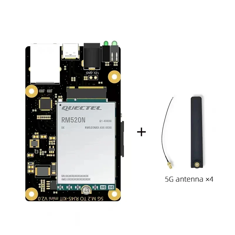 Quectel RM520N-GL edición Global módulo 5G M.2 placa adaptadora de interfaz placa de desarrollo de puerto Gigabit Ethernet