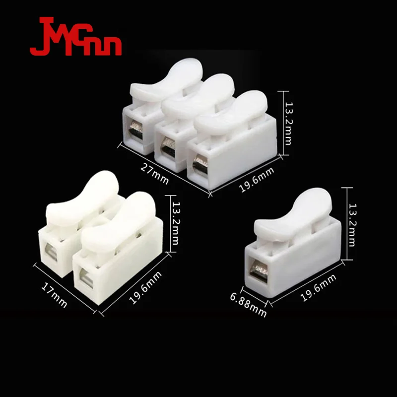 10/30Pcs No Solding Quick 1P 2P 3P Cable Wire Connector No Screw Terminal Block Spring Clamp Quick connection terminal