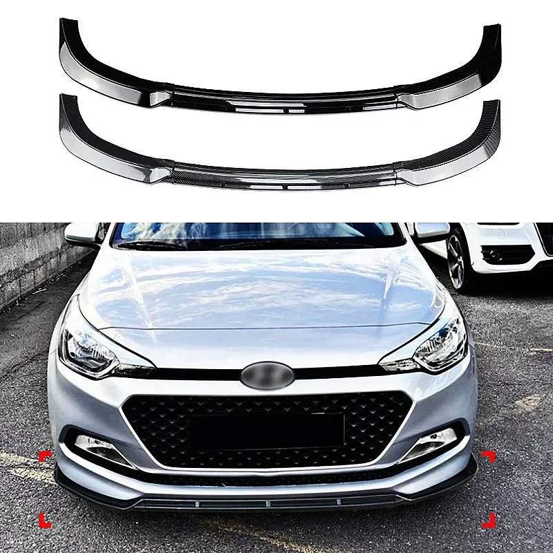 2015-2017 Hyundai I20 MK2 ABS front bumper splitter front lip front shovel protector bumper surround modification parts