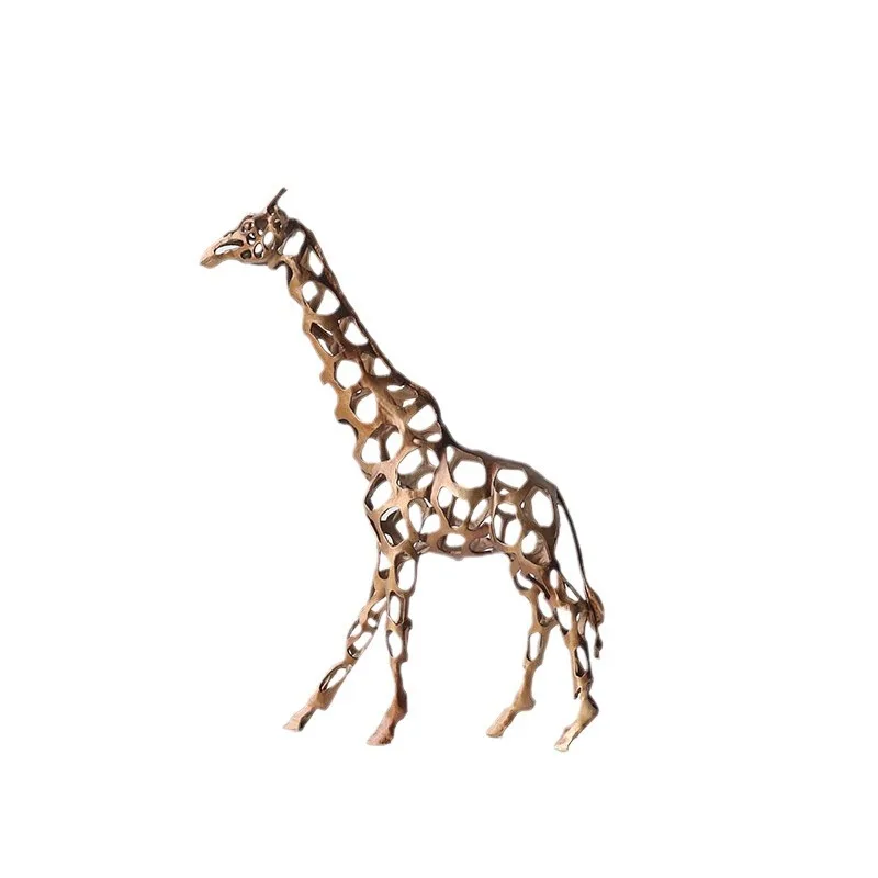 

Modern hollow lion animal sculpture ornament living room bedroom dining room entrance soft decoration home ornament artwork