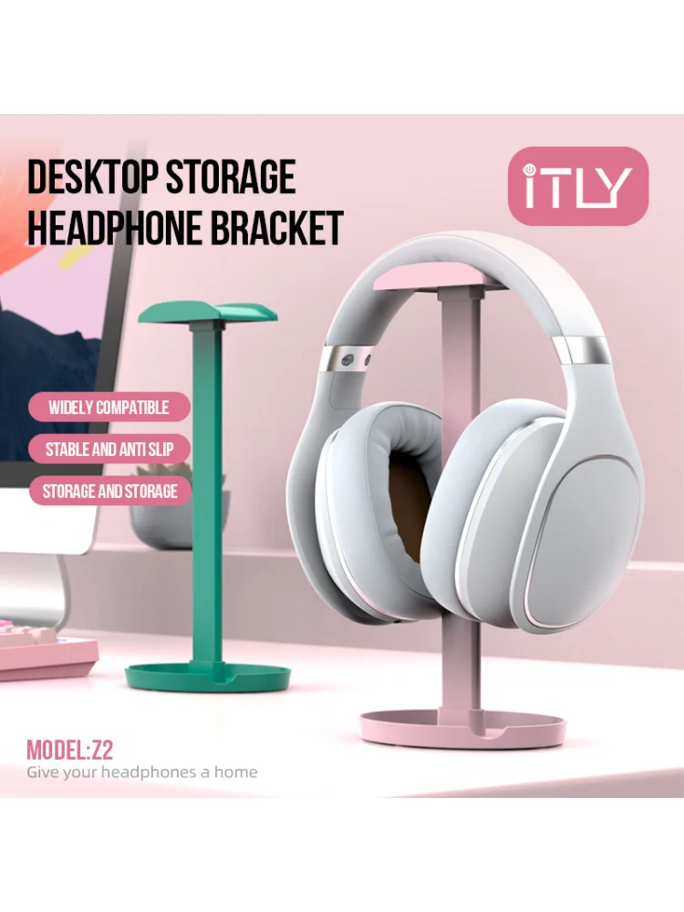 ITLY Z2 – support de casque de bureau pour écouteurs supra-auriculaires, support d'écoute détachable, présentoir de rangement pour casque de jeu