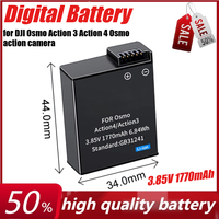 3.85V 1770mAh Battery for DJI Osmo Action 3 Action 4 Osmo Action Camera Charger Battery