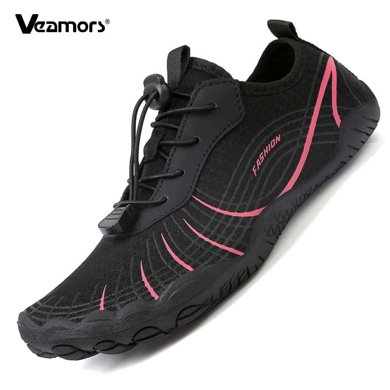 

Quick Dry Men's Water Sports Shoes Women Breathable Beach Aqua Shoes Light Elastic Barefoot Wading Sneakers for Surfing Diving