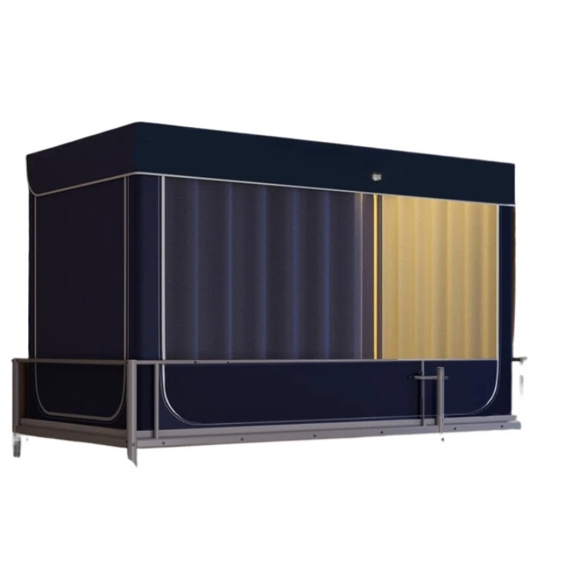 

Dormitory bed curtain bunk mosquito net integrated
