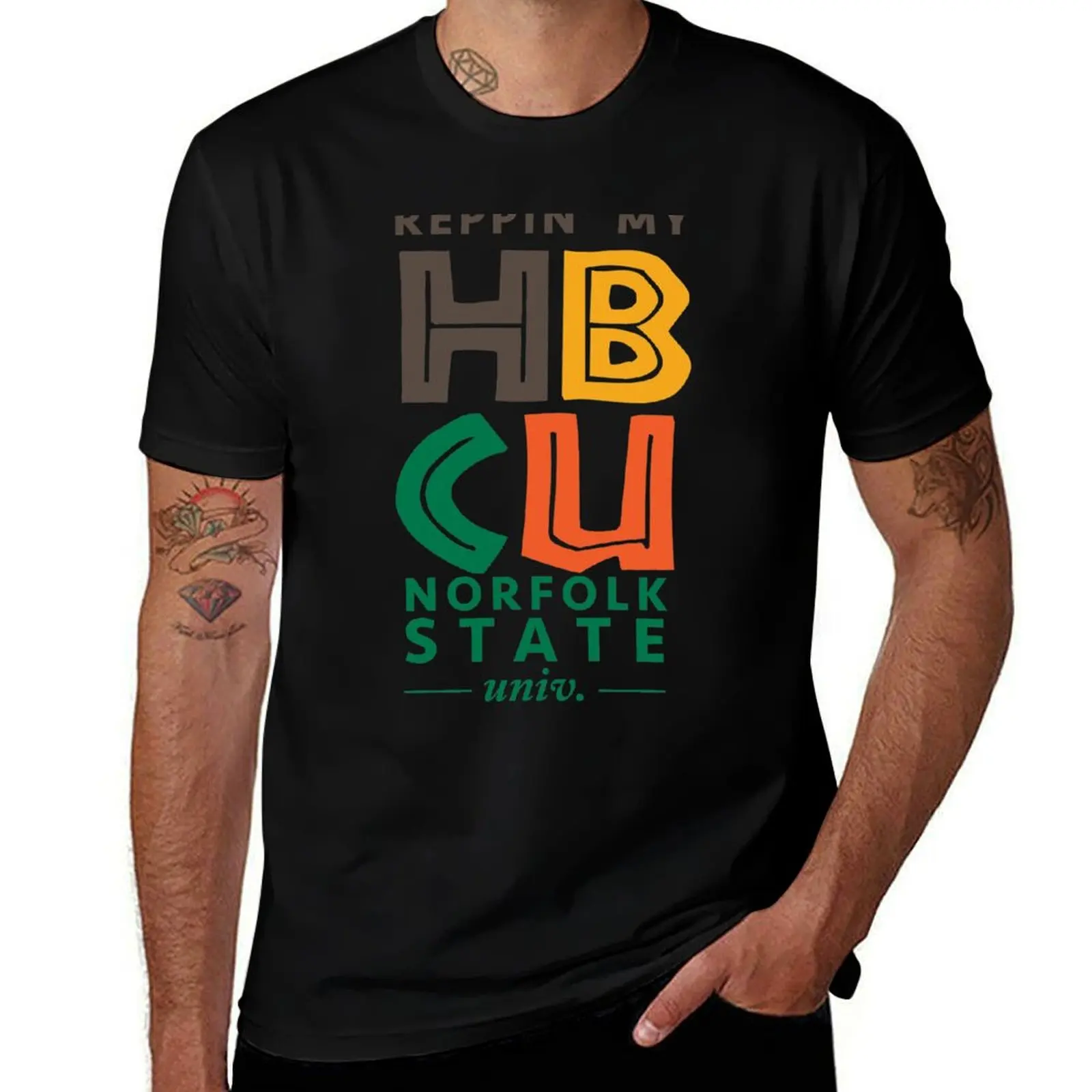 

Norfolk State University T-Shirt Large Size Loose Casual Tee