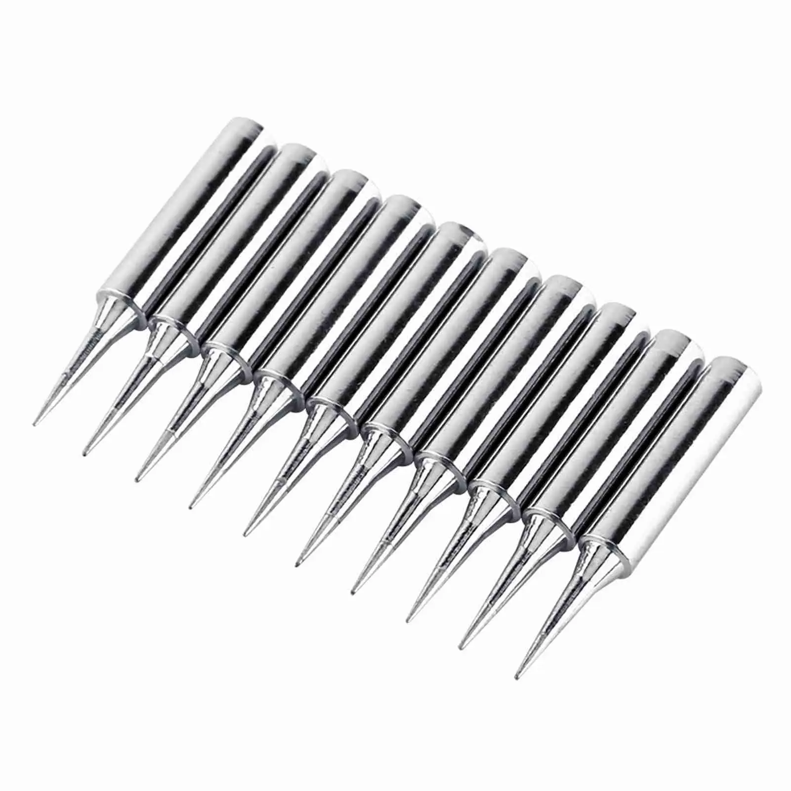 10pcs 900M-T-L Pure Copper Soldering Iron Tips BGA Welding Head Tools for Precision Soldering