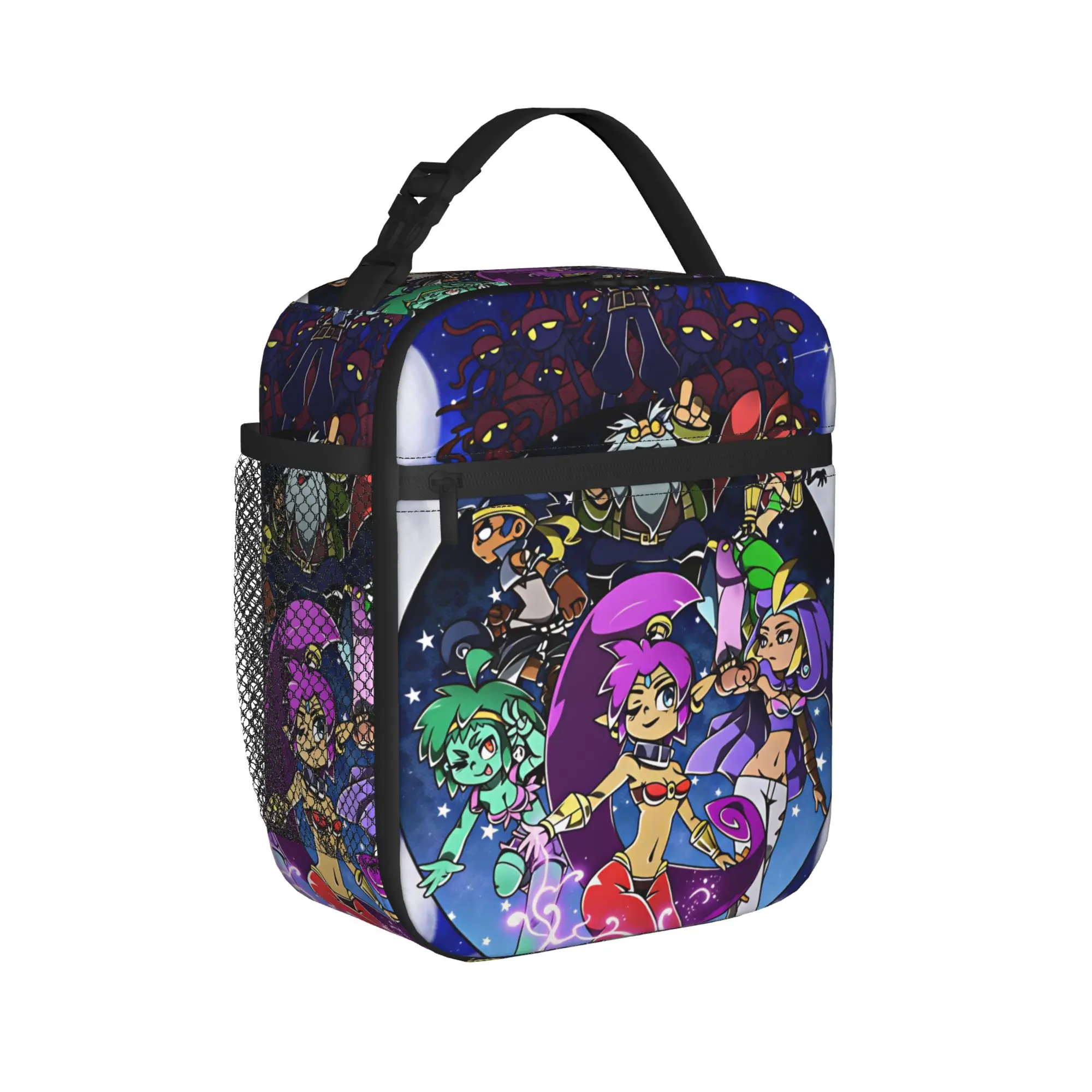 Shantae Half Genies  Lunch Bag  Travel Lunch Box For Child Vintage Graphic Tote Food Bags Oxford Portable Zipper Cooler Bag