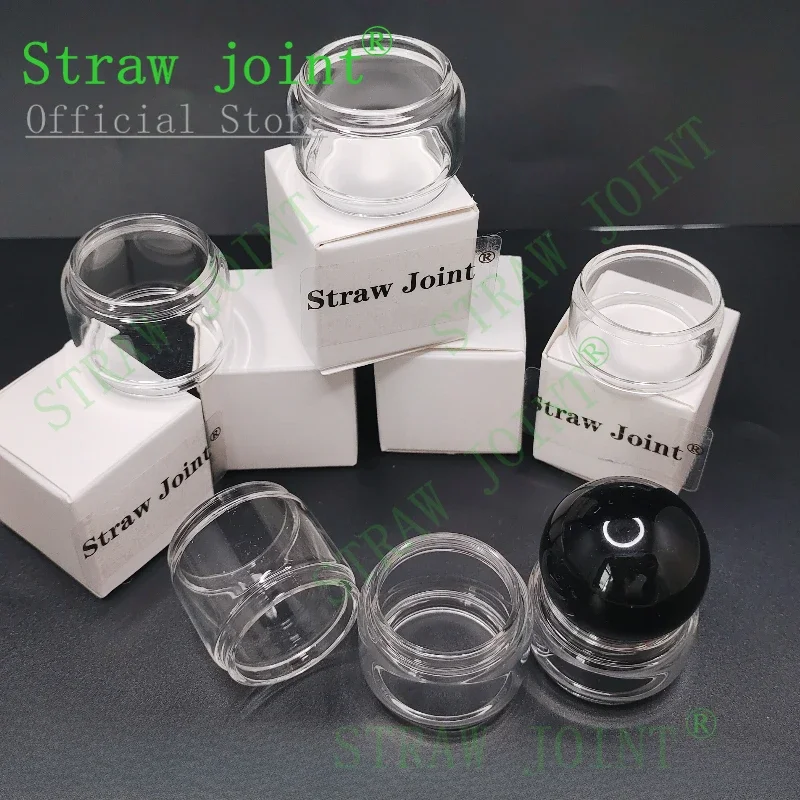 

Straw Joint 5PCS Clear Bulb Glass Base Tube for ASVKEN /OWL PRO /OWL kit /Ohmega Nano/ Dark Mesh