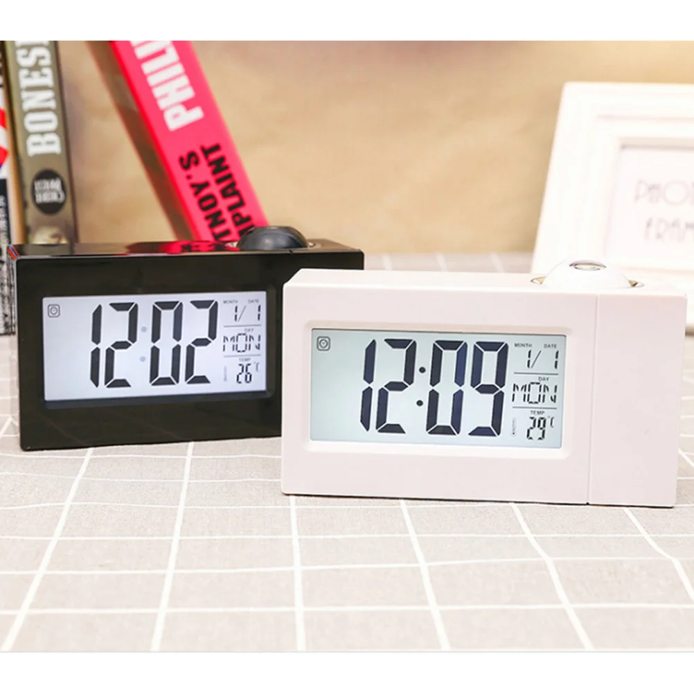 

Projection Alarm Clock Clocks Projecting Modern for Bedrooms Digital Electronic
