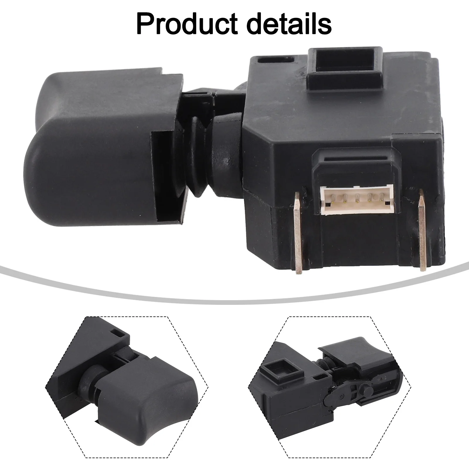 Cordless Device Component Efficient Switch Replacement for Impact Driver Models including DTD153 and DTW180 Part Number 6506890