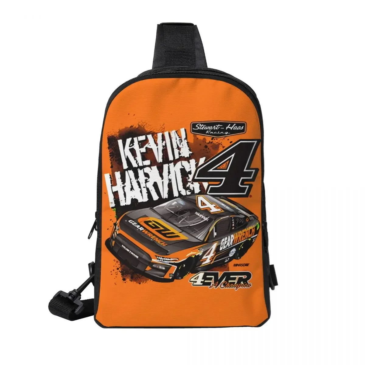 Kevin Harvick 4 Crossbody Sling Rugzak Schouder Sling Borsttas Verstelbare Reizen Wandelen Dagrugzak Outdoor voor Dames en Heren