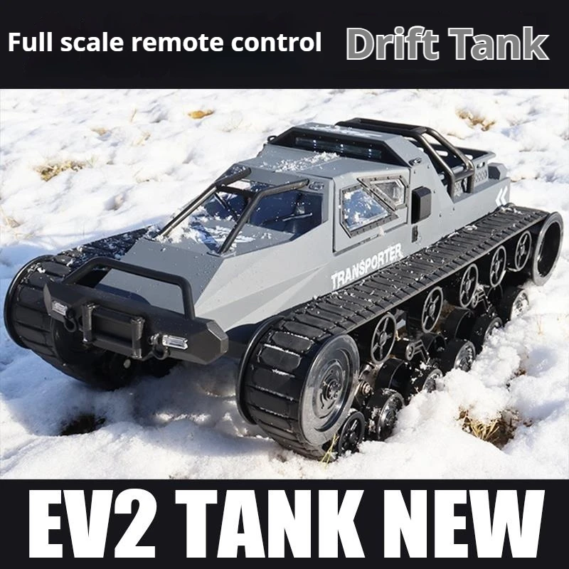 EV2 RC Tank Transporter 1 12 Scale Full Proportional Remote Control High Speed Drift Crawler Off Road Vehicle Model For Adults