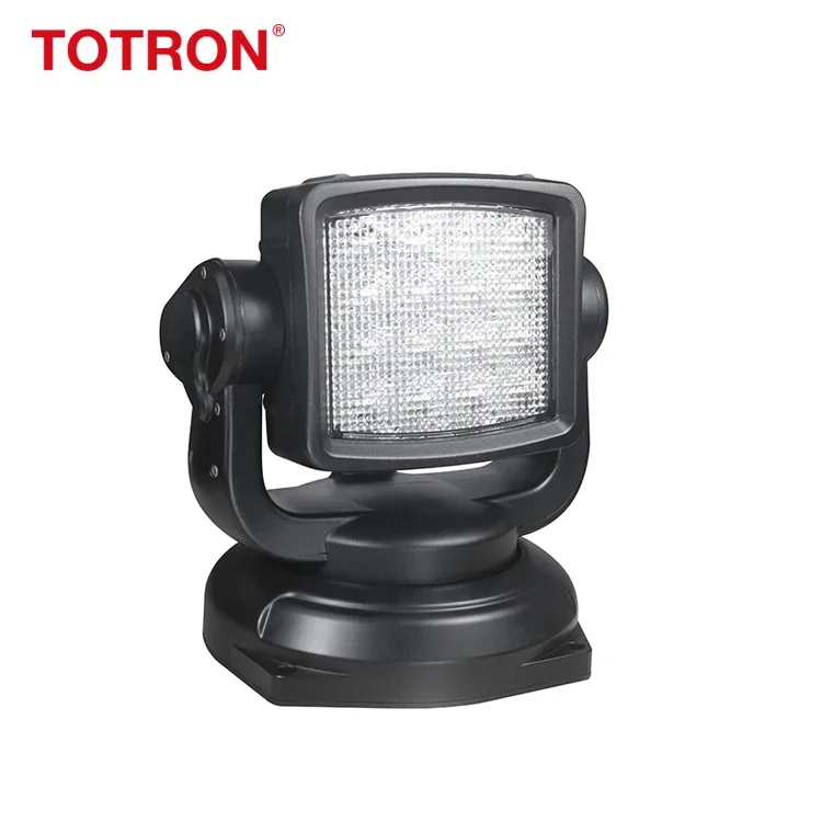 Projecteurs LED pour Bateau et Camion, Rotation à 360 Degrés, 80W, Télécommande, Recherche Marine