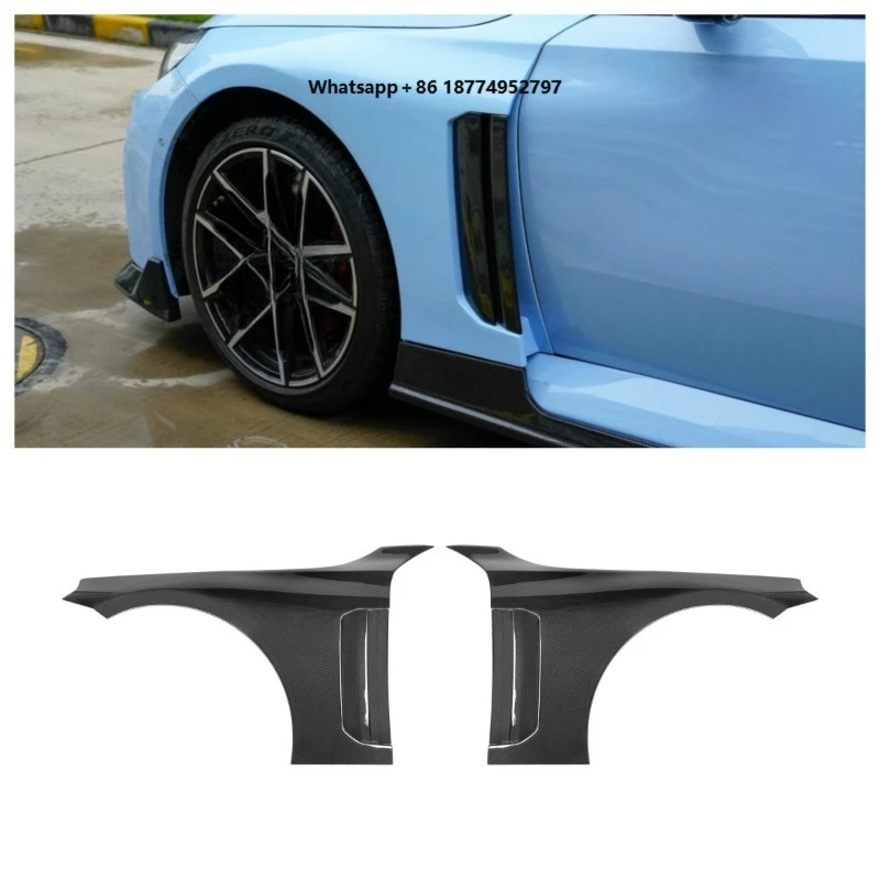 

Dry Carbon Fiber Car Parts Side Fenders M2 G87 2023+ V Style Front Side Fender Replacement Front Fender Trims