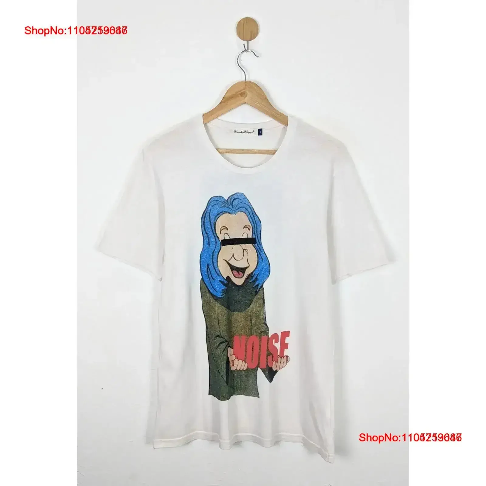 Undercover Noise Death Pop shirt vintage Washed Casual Top For Everyday Wear streetwear graphic Stretched Slightly homme