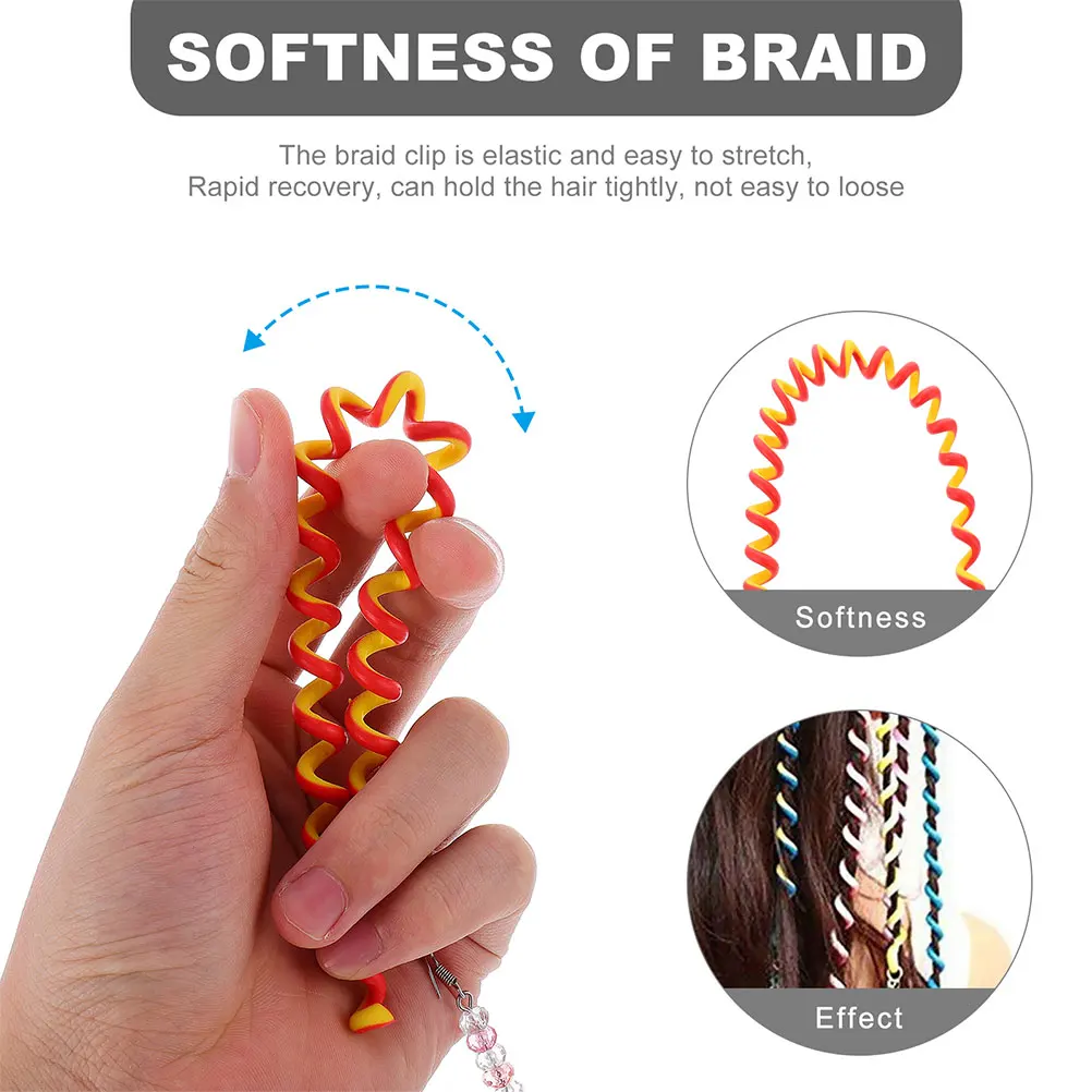 

12 Pcs Tools for Kids Hair Styling Braid Clip Women Clips Girls DIY Editing Child