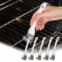 Multifunctional Grill Brush V-shaped Hooked Brush and Scraper Barbecue Kit Net Cleaning Brush for Kitchen Gadget Acceddories