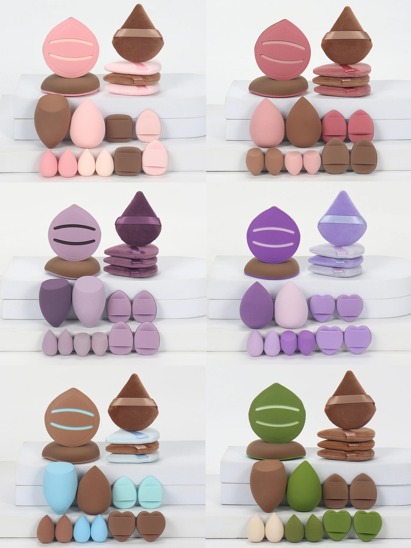 Keluli 16-delige set, breidt zich bij water blootgesteld, kan zowel nat als droog worden gebruikt, geschikt voor alle huidtypes