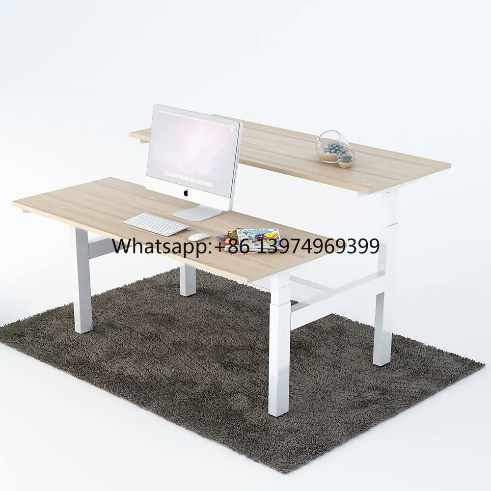 1800mm X 750mm 4 Motor Mild Steel Ergologic Height Adjustable Workstation Frame Office Table Lift Sit Stand Electric Desk