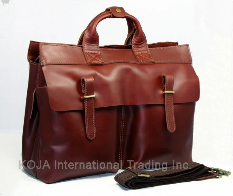 Leather Luxury Men briefcase Laptop Genuine Briefcase Business Bag male Shoulder Crossbody Tote Handbag M085