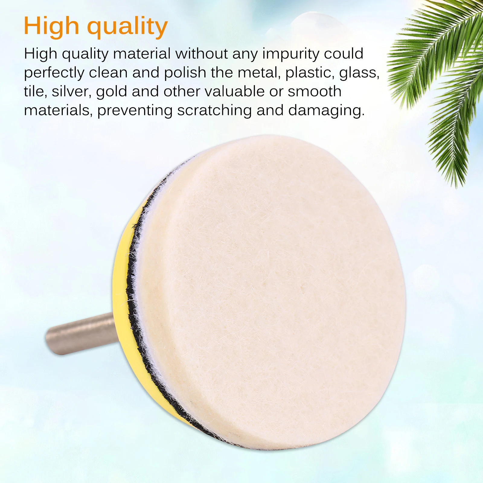 11pcs 50mm Wool Felt Polishing Pad With Mandrel Grinding Buffing Wheel Polishing Wheel For Dremel Woodworking Tools Accessories