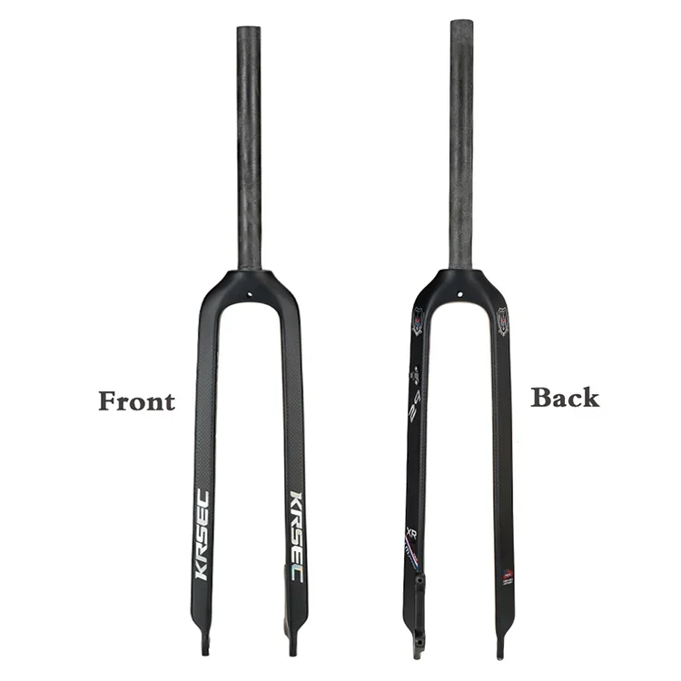 9mm QR Straight Tube Bicycle Fork 26/27.5/29 Inch Full Carbon Fiber Moutain Bike Front Fork