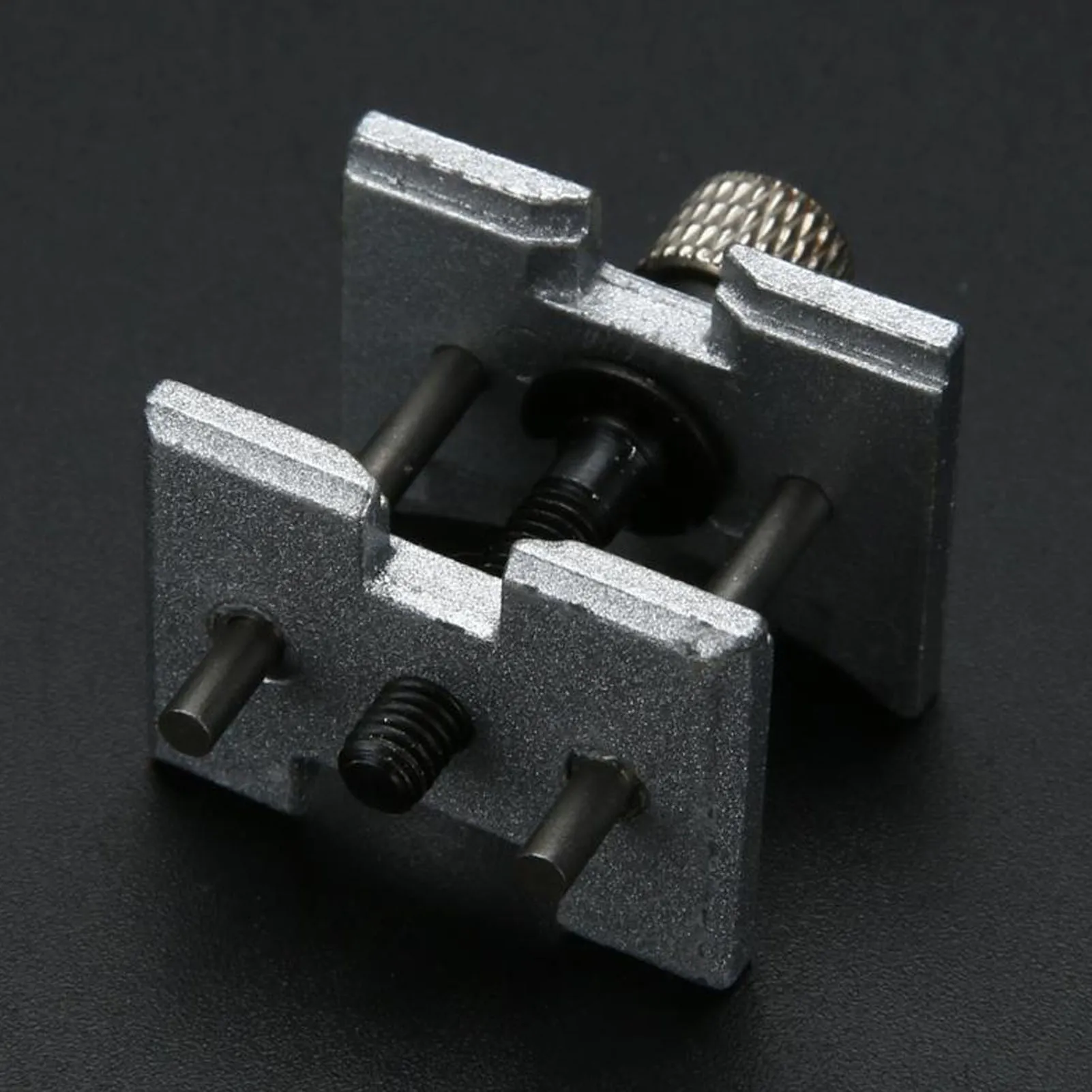 2Pcs Steel Watch Movement Holder Vise Clamp Tool Watch Fixed Clip Base Watch Repairing Maintenance Tool Accessory for Watchmaker