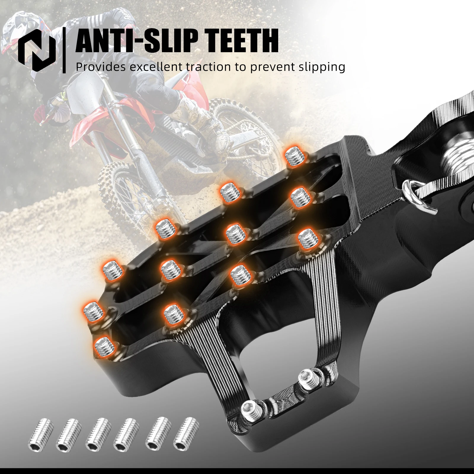2025 2024 Für Stark Varg EX 80HP Elektro-Dirtbike Verlängerte Fußrasten Verbreitertes Fußstützen-Kit Für STARK VARG SM MX Stark Varg – Detail 11