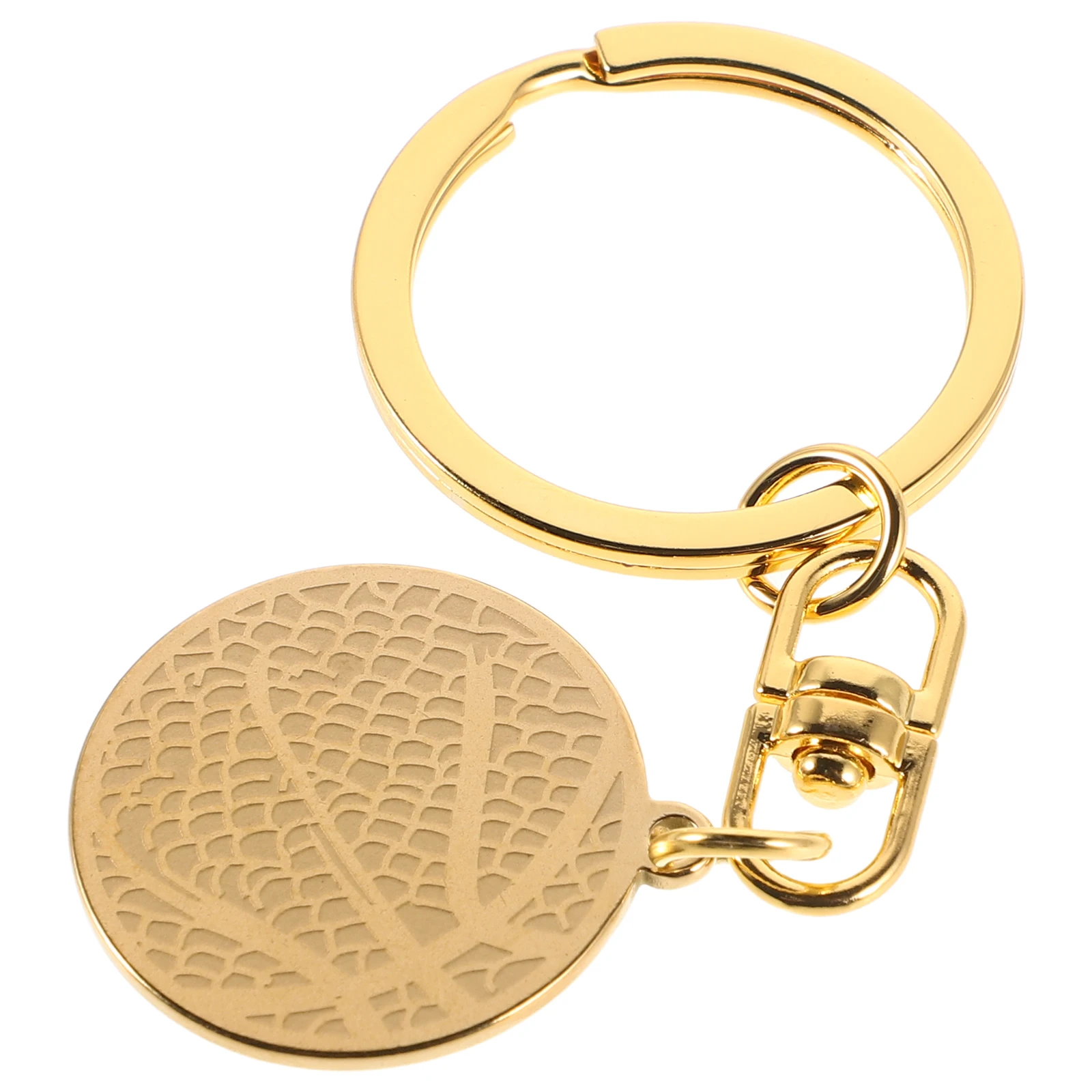 

1PC Basketball Keychains for Boys Metal Charm Car Ornament Durable Stainless Steel Glossy Pendant Keyring Sport