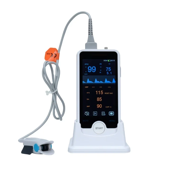 Touch Screen Blood Pressure Monitor VE4 Pet Vital Signs Monitor Veterinary Oximeter Heart Rate Monitor