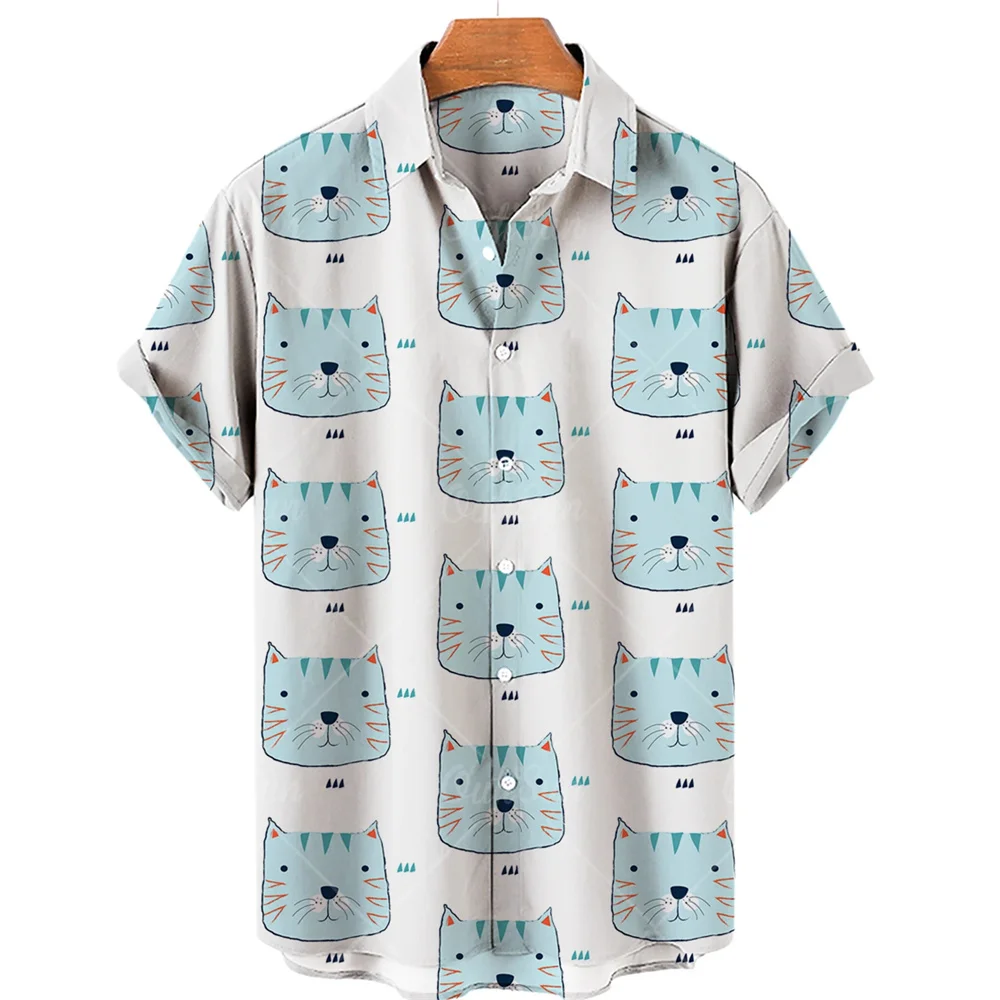 New Men's Short Sleeve Shirts 2024 Hawaiian Shirts for Men Women Casual Top 3D Printed Shirts Summer Plus Size Men's Clothing