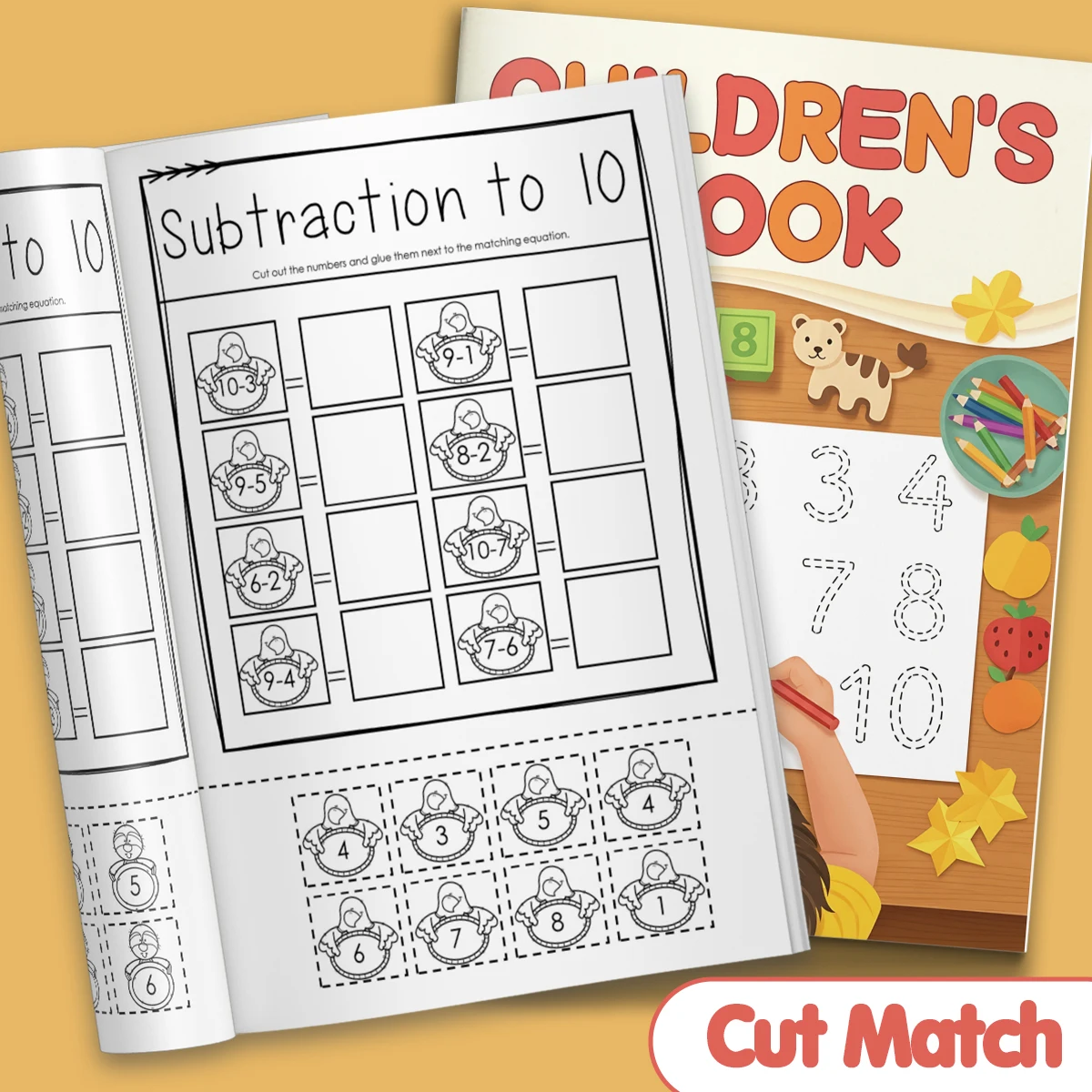 Children Math Arithmetic Practice Workbook, Fun Math Drills & Number Exercises, Boost Calculation Skills for Elementary Students