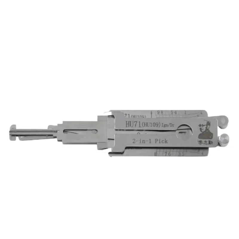 1PCS 2026 NEW Lishi HU71 for Land Rover Scania 2-In-1 Pick & Decoder Twin Lifter Anti Glare Ganzua Locksmith Tools