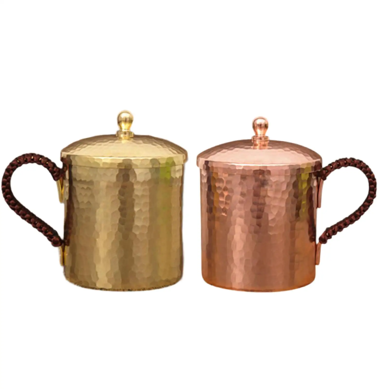 Handmade Copper Cup Brass Cup 550ml Water Mug for Bar Holiday Hosuehold