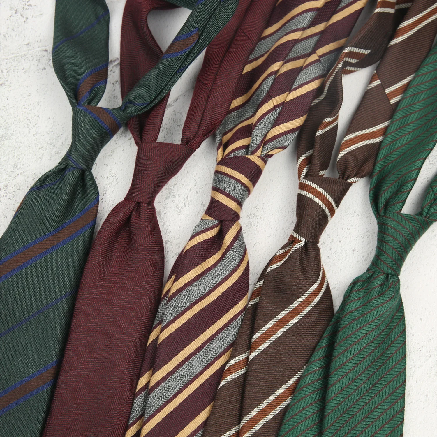 8cm Mens Imitation Wool Neckties Business Wedding Party Ties for Male New Design Floral Classic Striped Corbatas Para Hombre