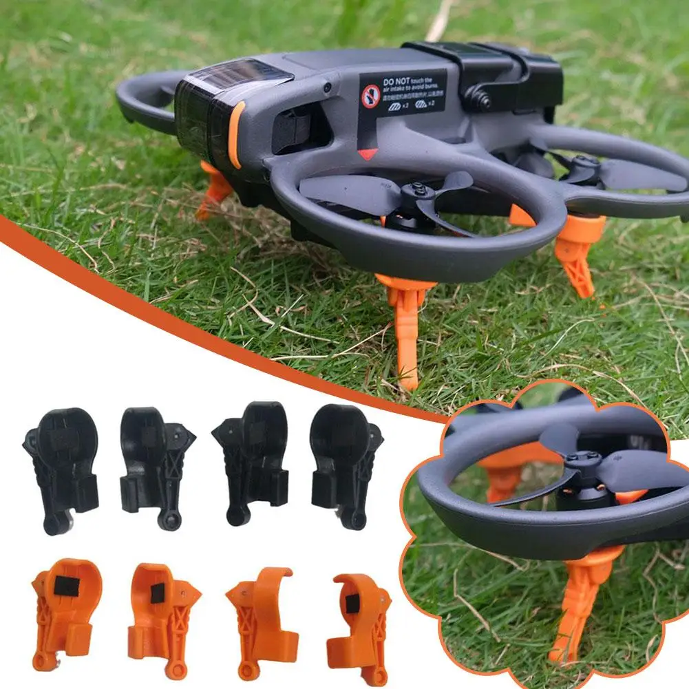 Foldable For DJI Avata 2 Drone Heightening Tripod Lightweight Design Firm And Stable Triangular Structure Landing Buffer 3D D4Q2