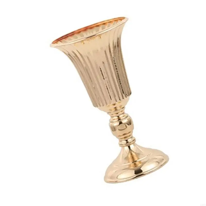 400A 금속 꽃 꽃병 테이블 중심 캔들 홀더 기념일 웨딩 파티