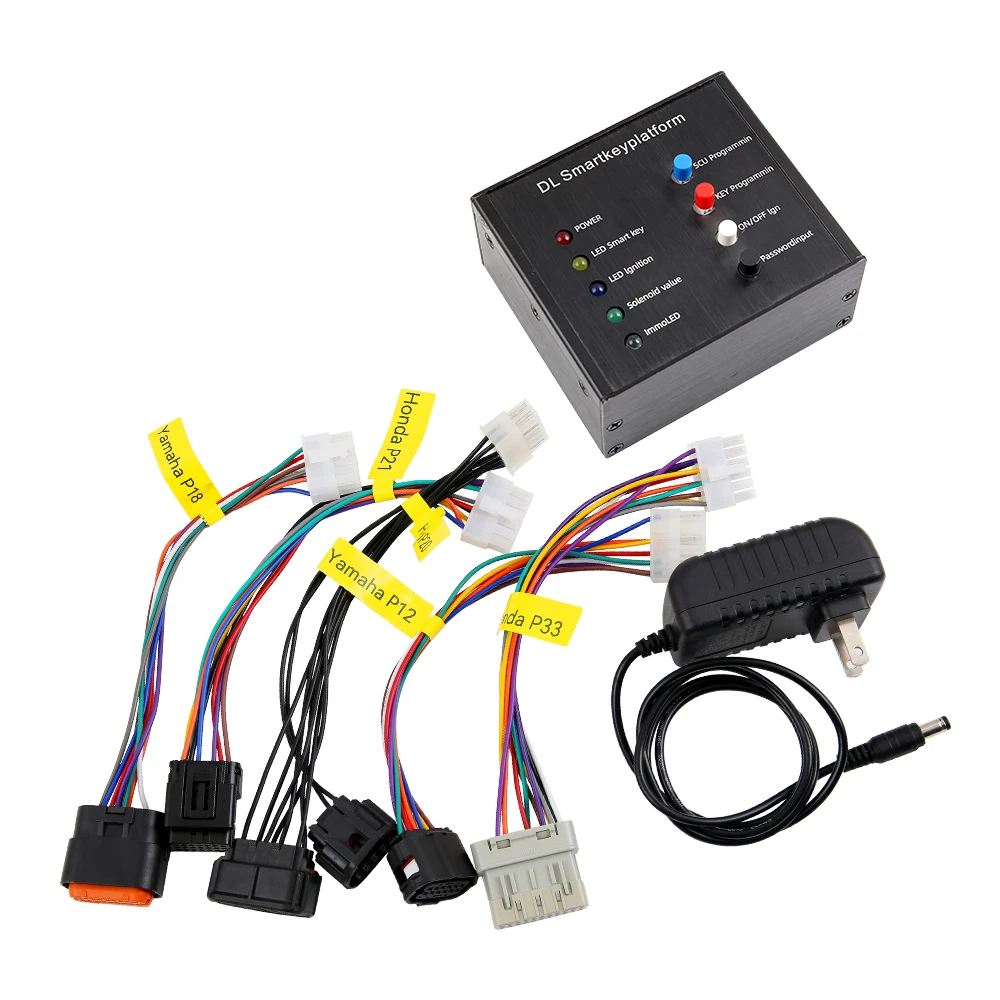 

Motorcycle key Programmer For Honda & YamahaSmart KeyMatching platform, work for HONDA 21Pin ,12+8Pin,33pin,Yamaha 12pin,18pin
