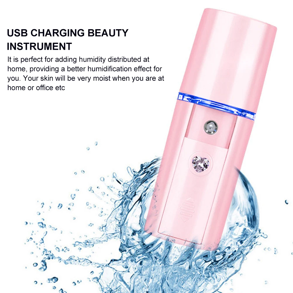 

Mini Facial Sprayer Hydrating Instrument USB Beauty Device Fine Atomization Portable Humidifier for Home Office Large Mist