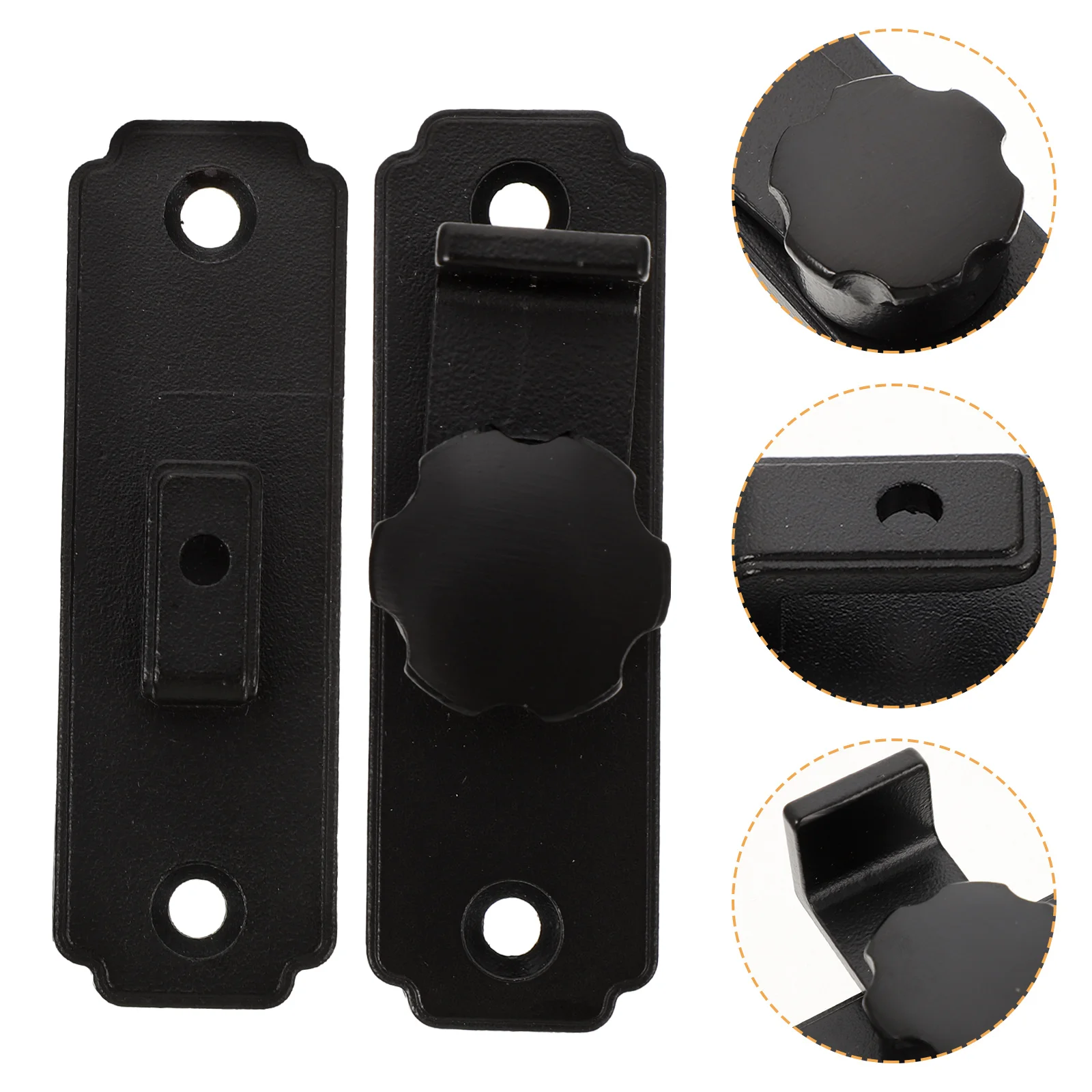 Kunci Pengunci Pintu Gudang Baja Tahan Karat 90 Derajat Kunci Gerbang Geser untuk Kamar Mandi Taman Pengaman Gerbang untuk Pagar Kayu