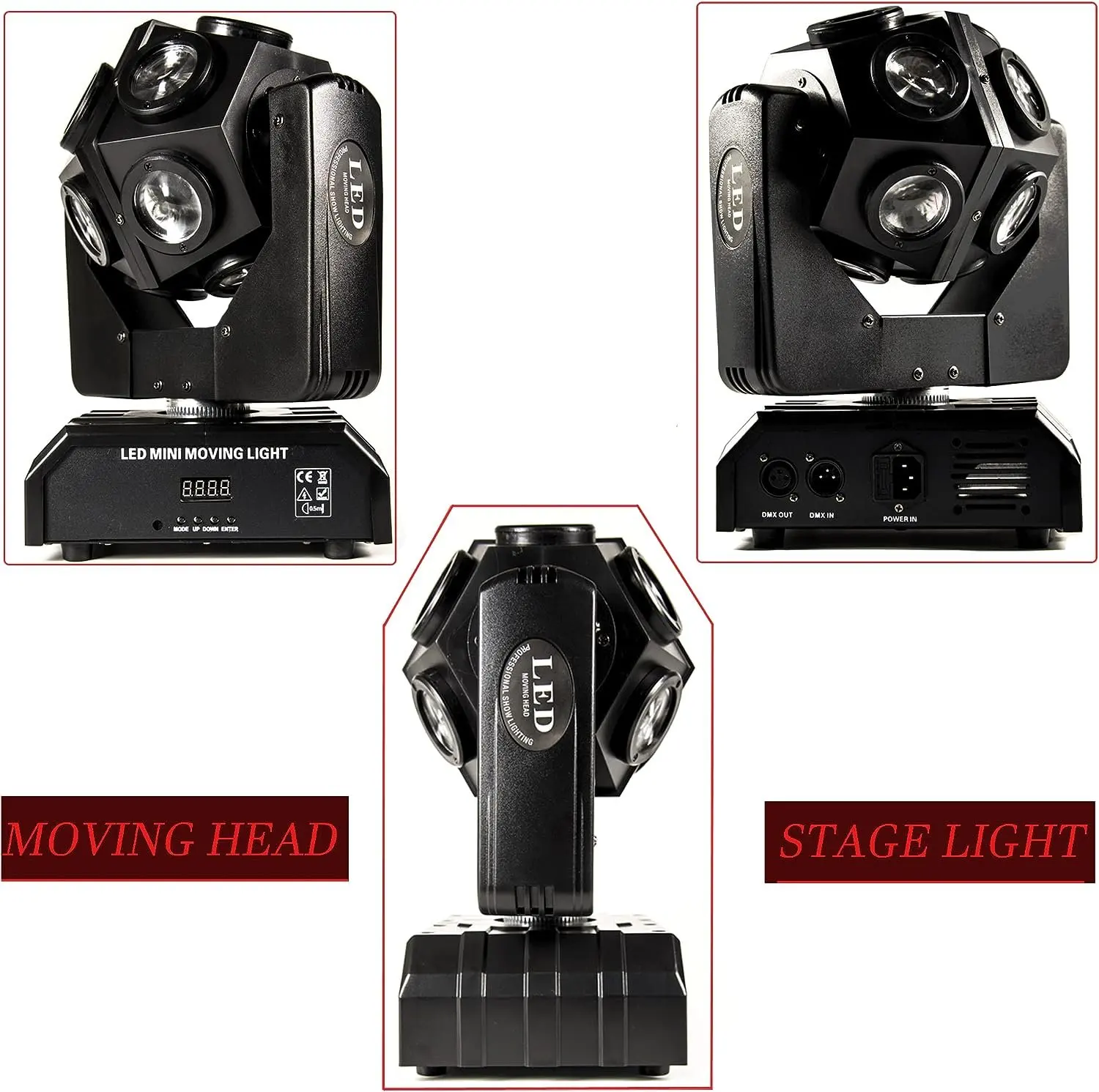 Moving head Laser Disco Stage Led 12X10W Wash Lights  Beam Rotating Dj Effect Strobe Party Lights For Event Performance